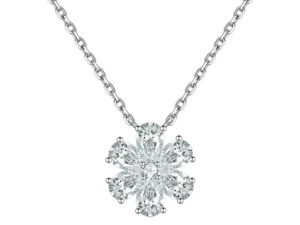 Collana Cyre The Blossom - Diamante Lab-Grown 1.8ct Oro Bianco 18K - Cyrediamond