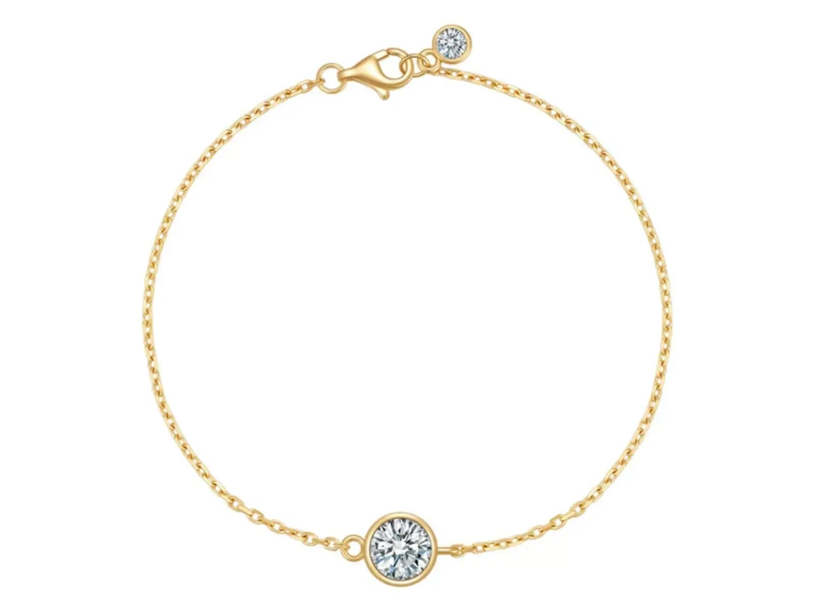 Bracciale Cyre The Sol diamante lab-grown 1ct in oro giallo 18K