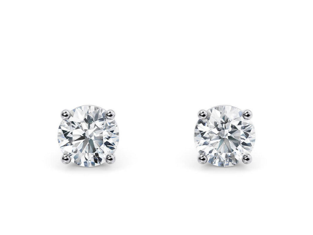 The First Sight lab-grown diamond earrings in Platinum — Cyrediamond
