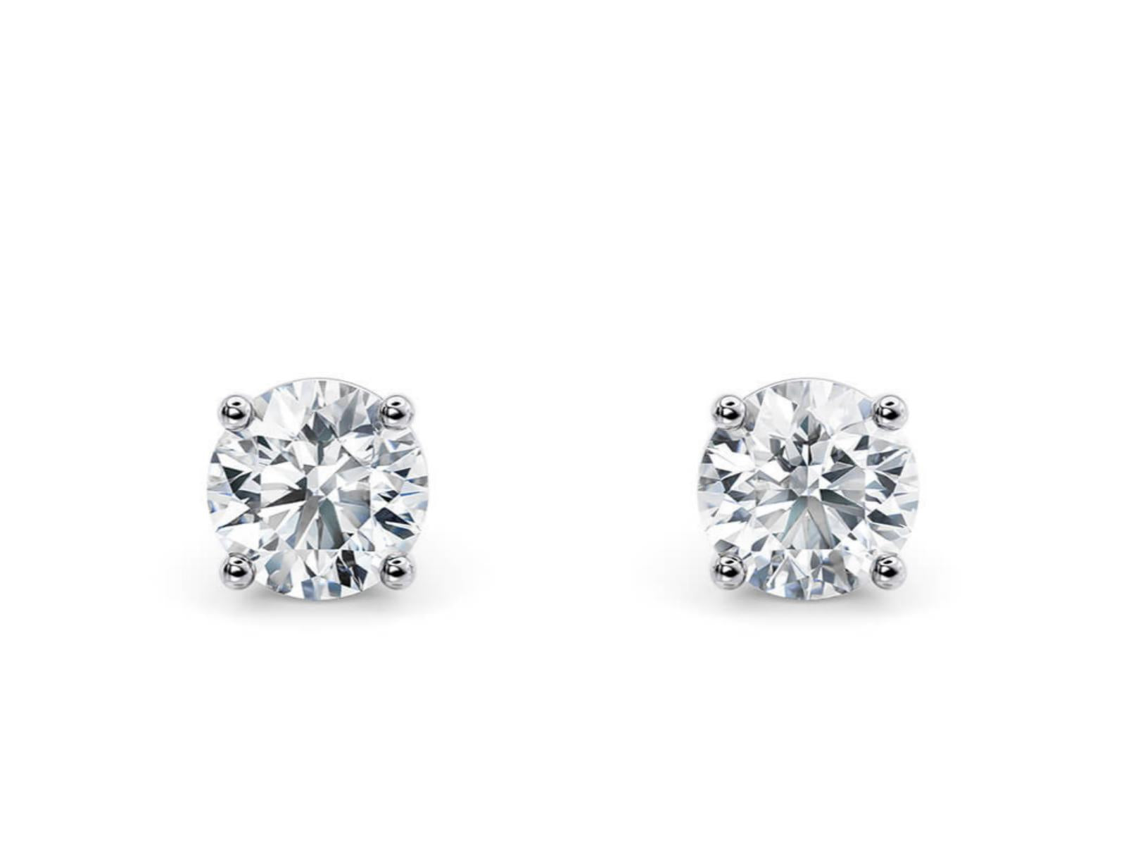 The First Sight lab-grown diamond earrings in Platinum — Cyrediamond