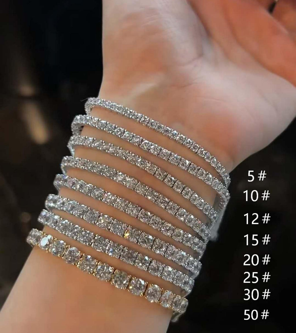 Bracciale tennis Cyre-The Shine dettaglio diamanti lab-grown - Cyrediamond