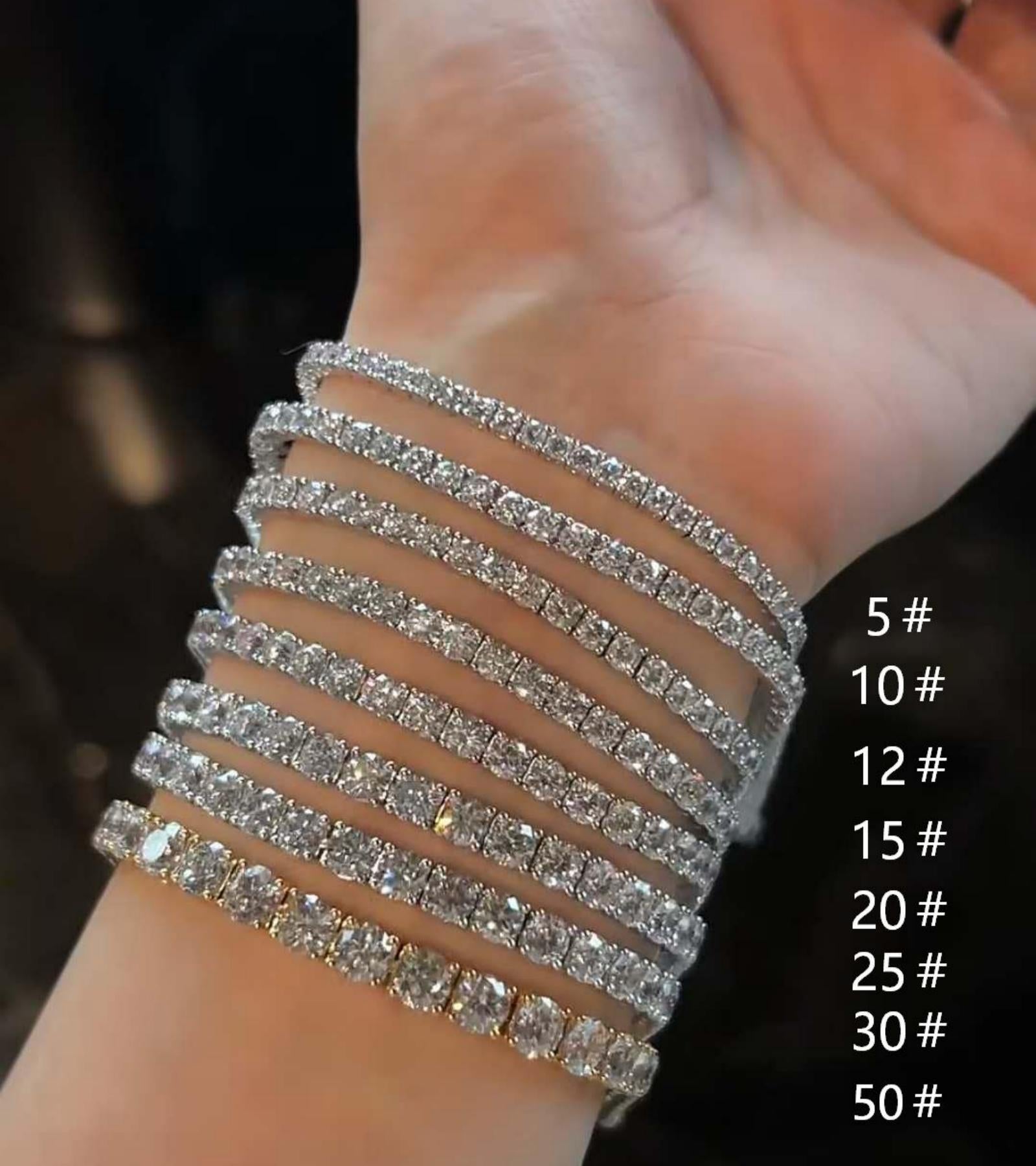 Bracciale tennis Cyre-The Shine dettaglio diamanti lab-grown - Cyrediamond