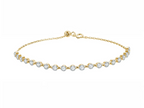 Bracciale tennis Stellula in oro giallo 18K con diamanti lab-grown ~2ct, taglio brillante, colore D-F – Cyrediamond