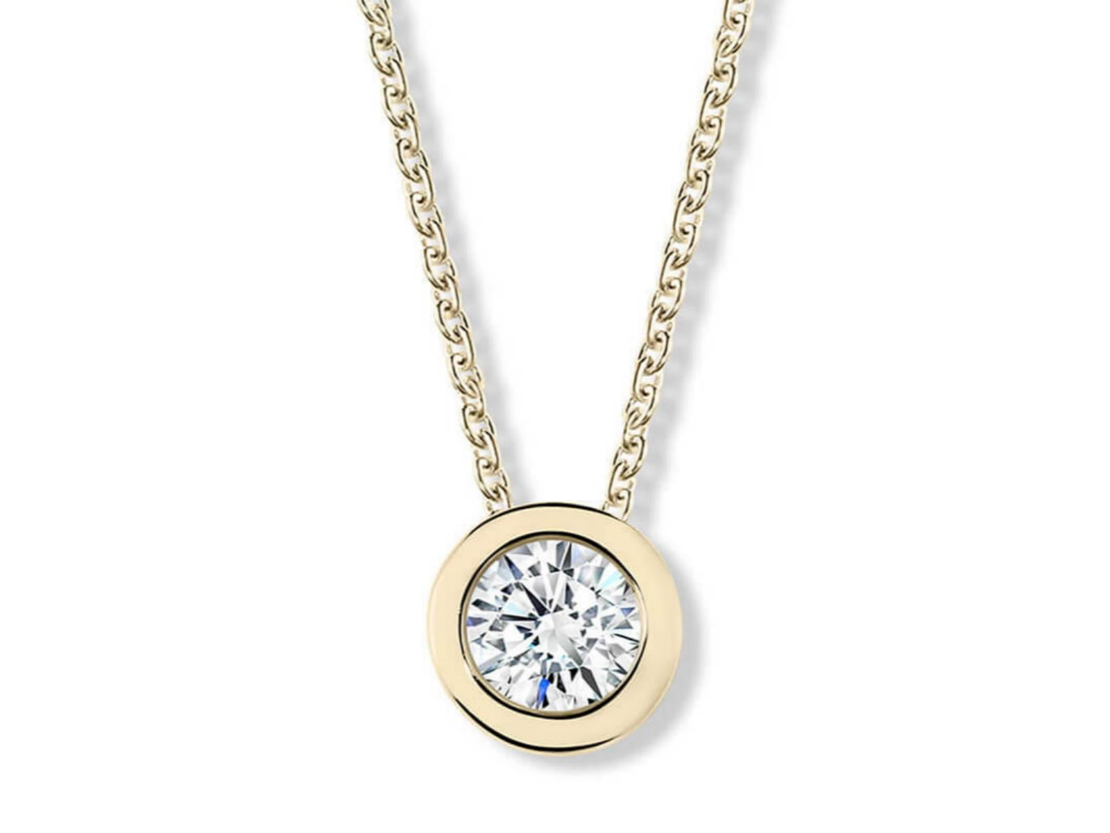 The Unity lab-grown diamond necklace in 18K Yellow Gold — Cyrediamond
