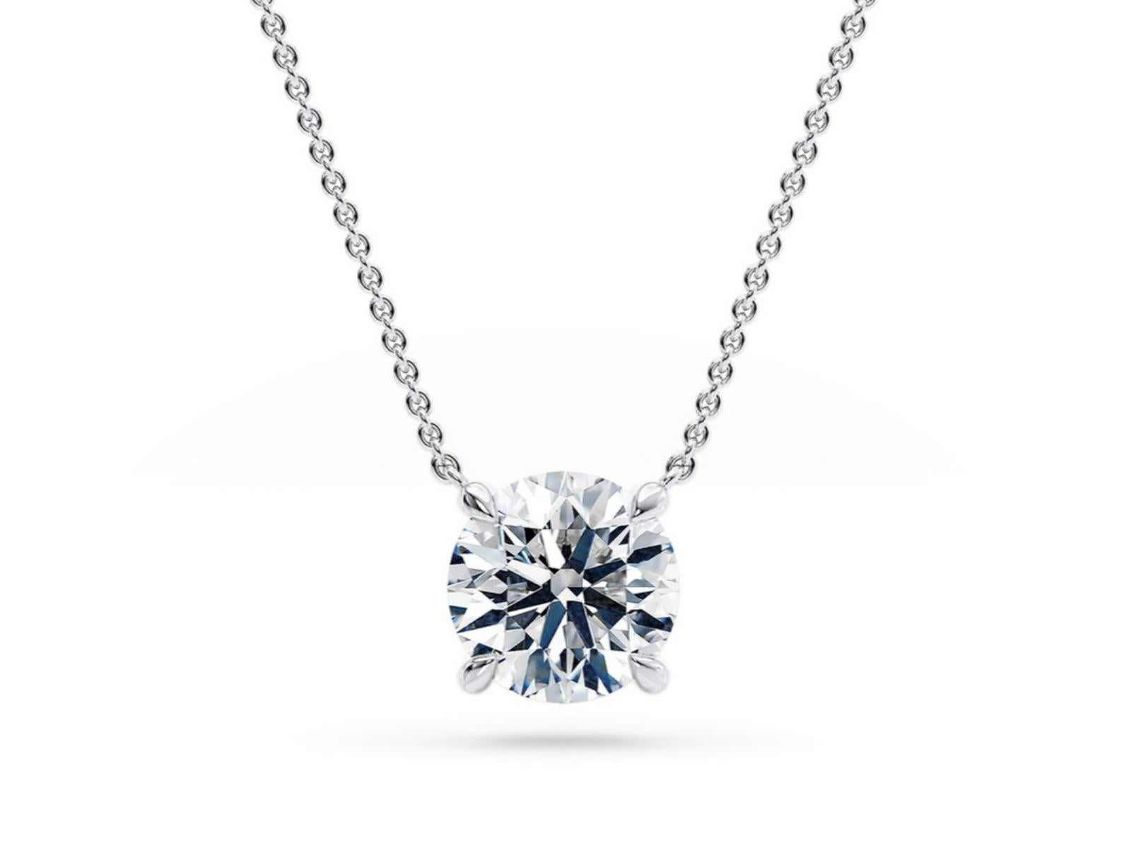 The Origin lab-grown diamond necklace in 18K White Gold — Cyrediamond