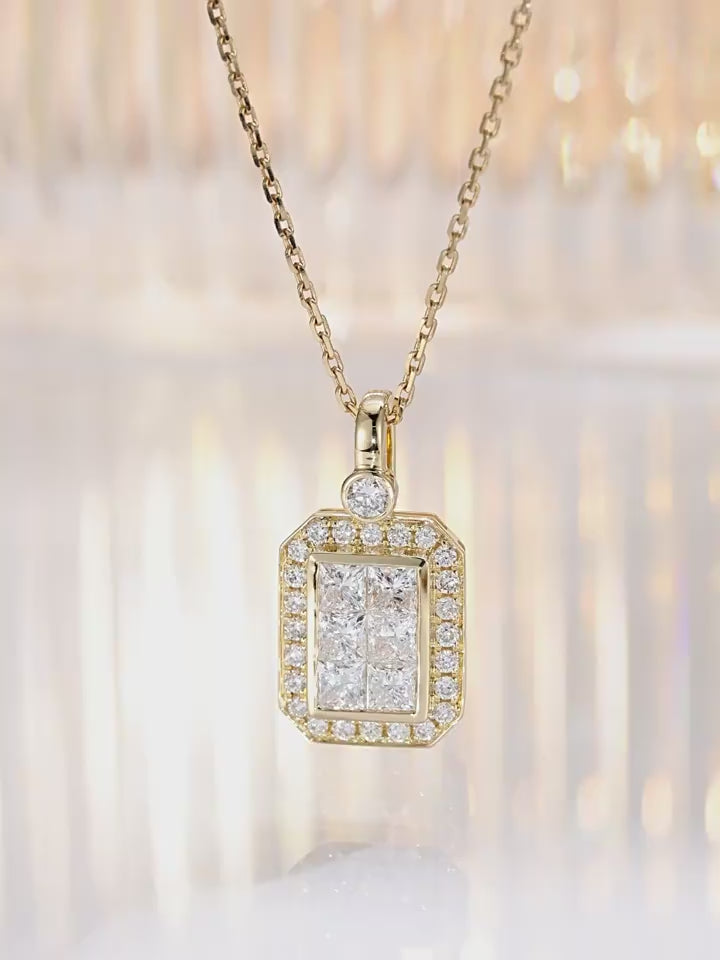 Collana Cyre-The Quadratus (Diamante Lab-Grown)