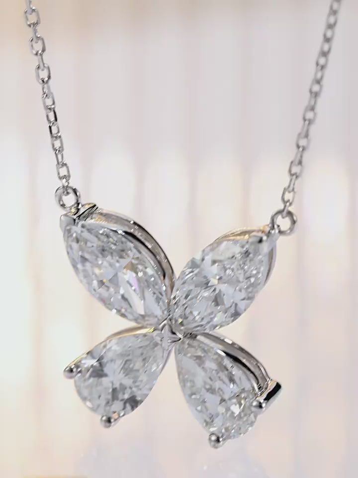 Cyrediamond Papilio lab-grown diamond necklace in 18K white gold — video showcase