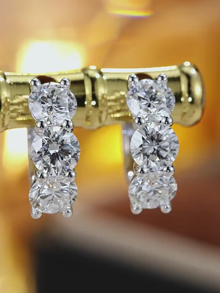 Cyre-The Triad Earrings (Lab-Grown Diamond)