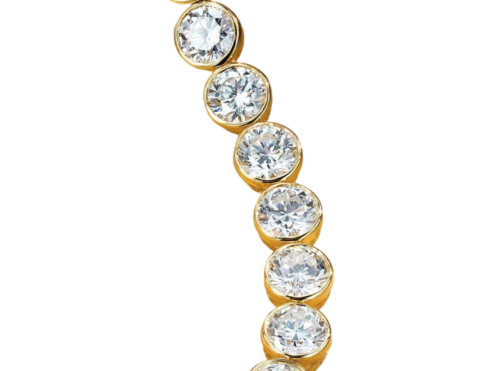 Bracciale Tennis The Orbit dettaglio diamanti lab-grown taglio brillante Cyrediamond