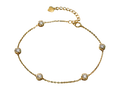 Bracciale tennis Cyre-The Bullae in oro 18k con diamanti lab-grown taglio brillante, vista frontale