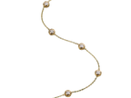 Vista laterale bracciale tennis Cyre-The Bullae oro giallo 18k con diamanti lab-grown ~0,5ct