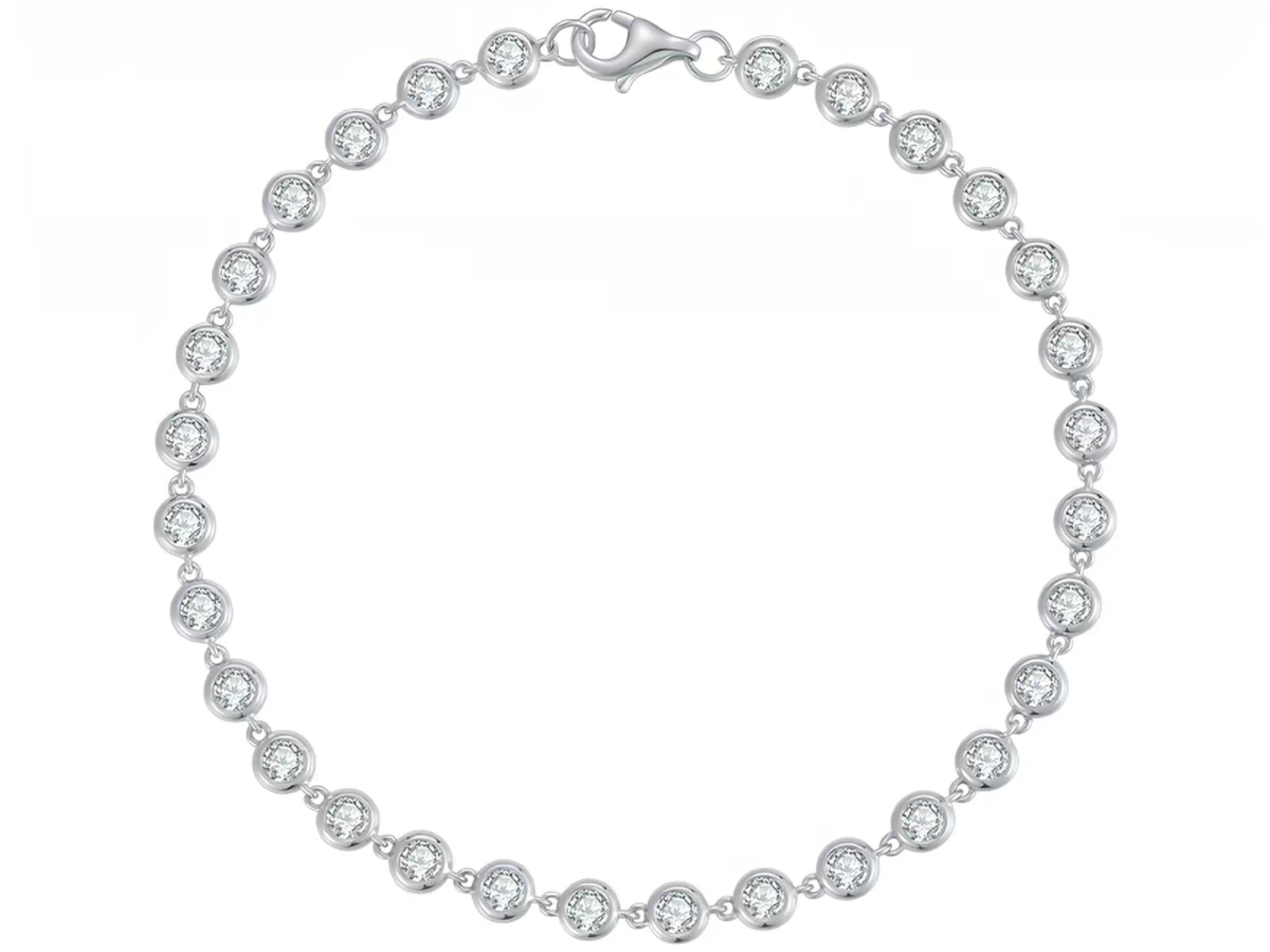 Bracciale Tennis Cyre The Astraea – Diamante Lab-Grown, Oro Bianco 18K