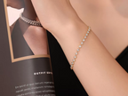 Bracciale Tennis Cyre The Astraea indossato – Diamante Lab-Grown, Oro 18K